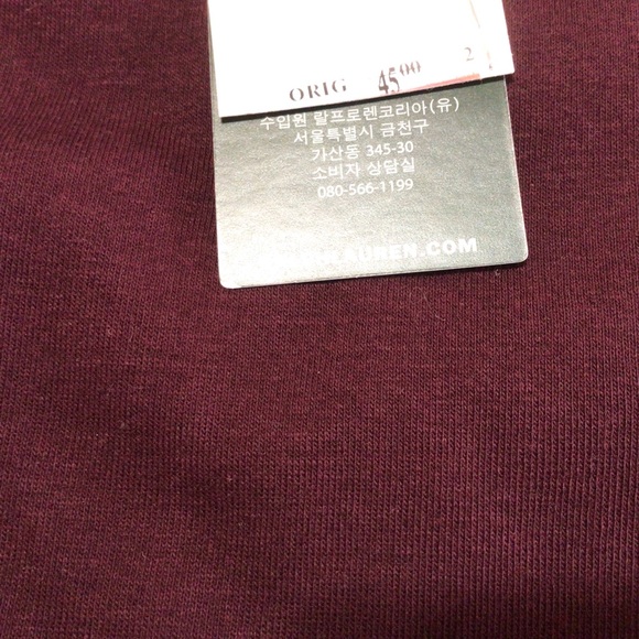 Lauren Ralph Lauren Velvet-Trim Boatneck Top - Picture 9 of 11